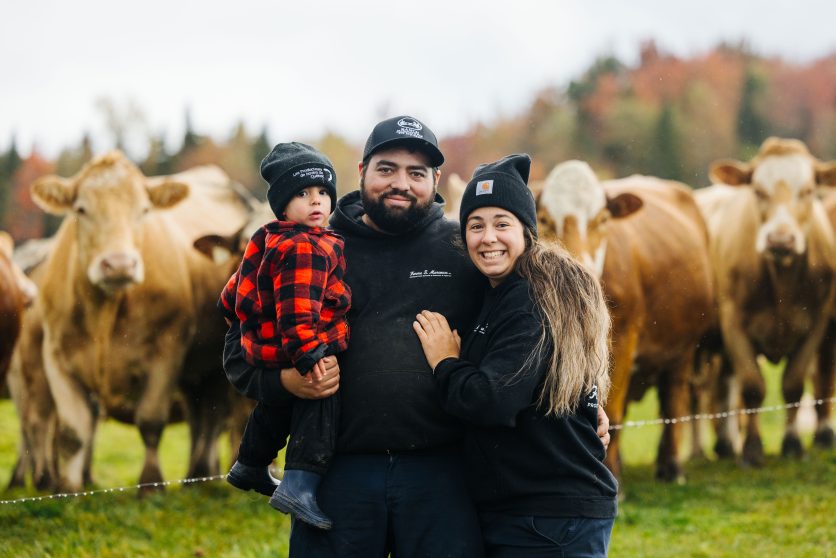 Famille de Saint-Isidore-de-Clifton, MRC du Haut-Saint-François, Estrie.