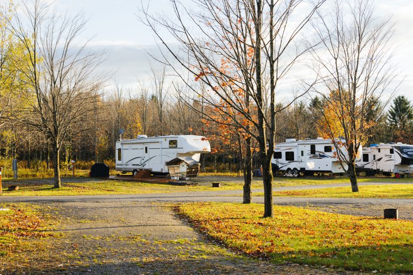 Camping Vert à Saint-Isidore-de-Clifton, MRC du Haut-Saint-François, Estrie.