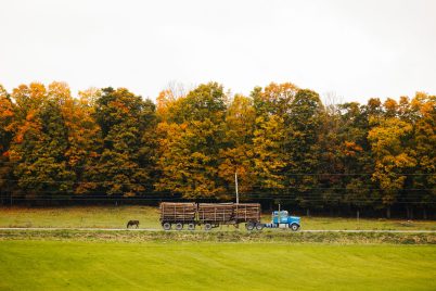 Paysage de Saint-Isidore-de-Clifton, MRC du Haut-Saint-François, Estrie.