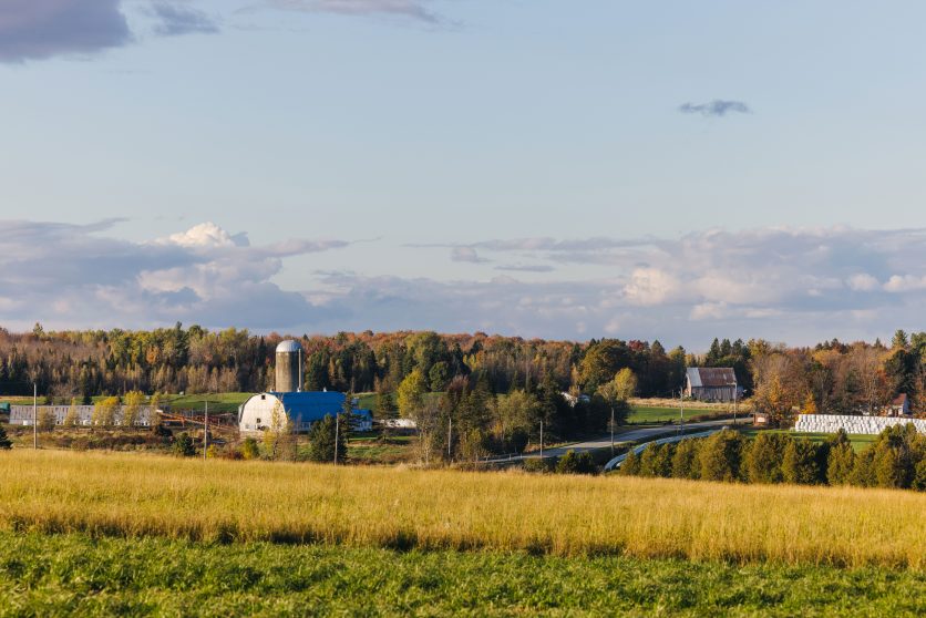 Paysage de Saint-Isidore-de-Clifton, MRC du Haut-Saint-François, Estrie.