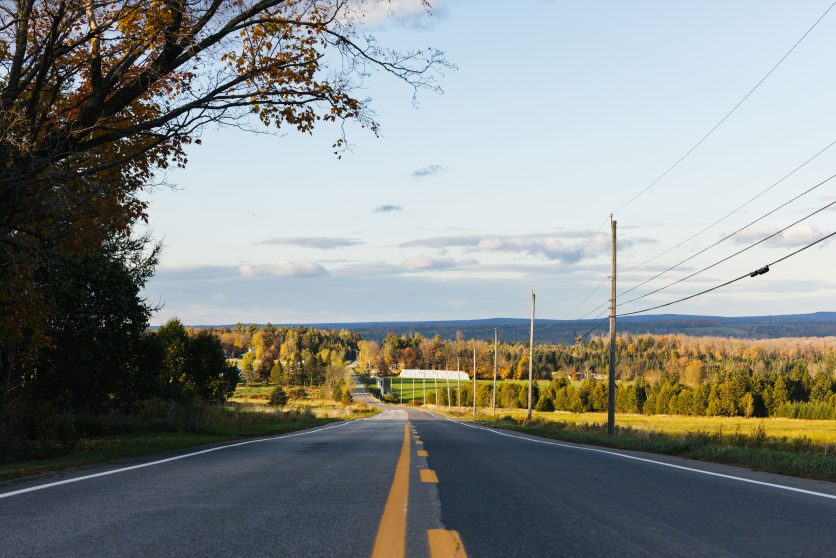 Paysage de Saint-Isidore-de-Clifton, MRC du Haut-Saint-François, Estrie.